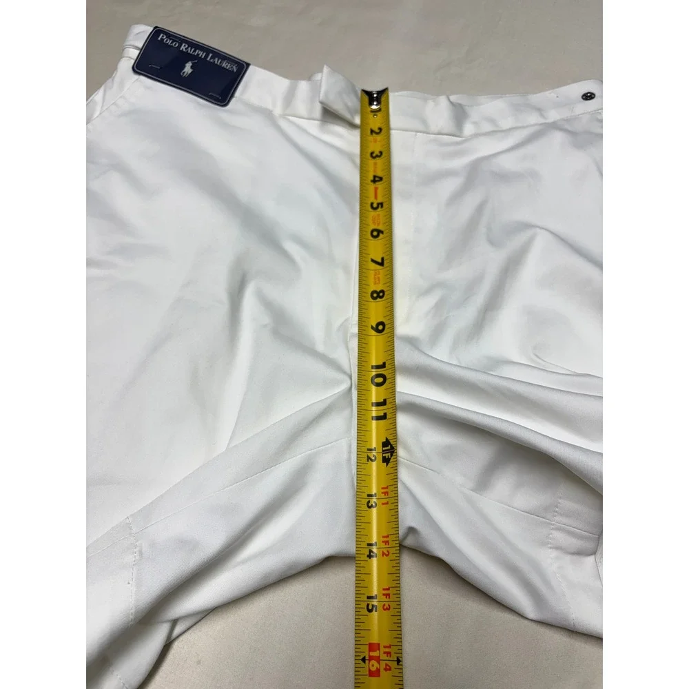 NWT Polo Ralph Lauren Mens White Performance Golf Shorts Size 34X6 Stretch
